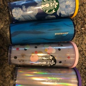 Starbucks tumbler cups set of 4